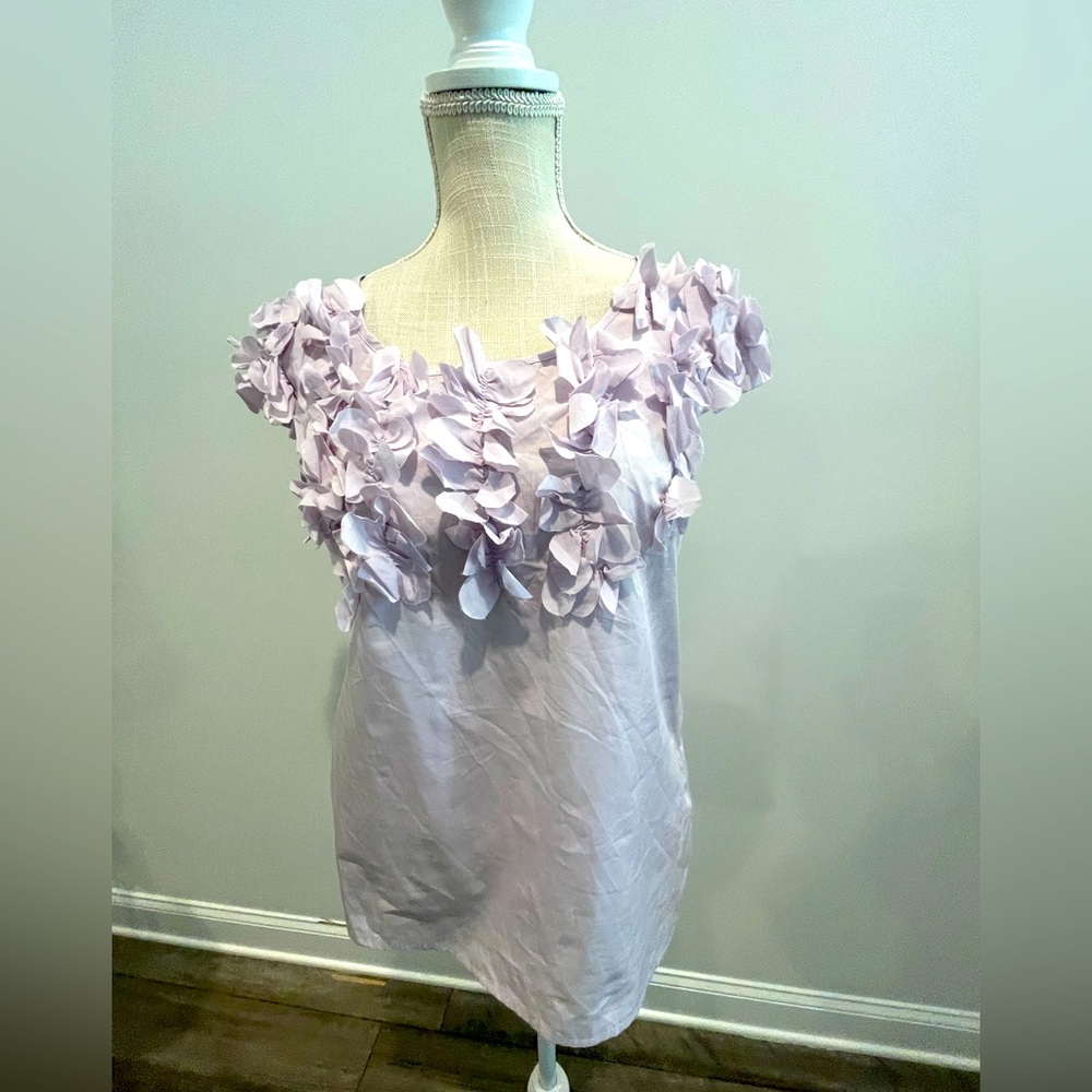 J.CREW Lavender 100% Cotton Top